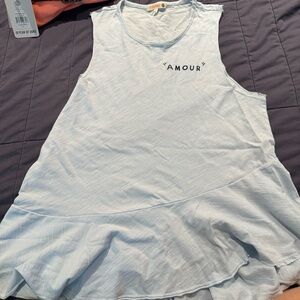 Sundry Amour Tank. Size 1 blue